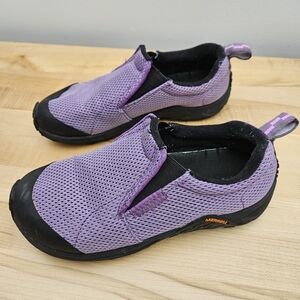 Merrell Jungle Moc women's slip on shoes purple mesh dewberry size 5